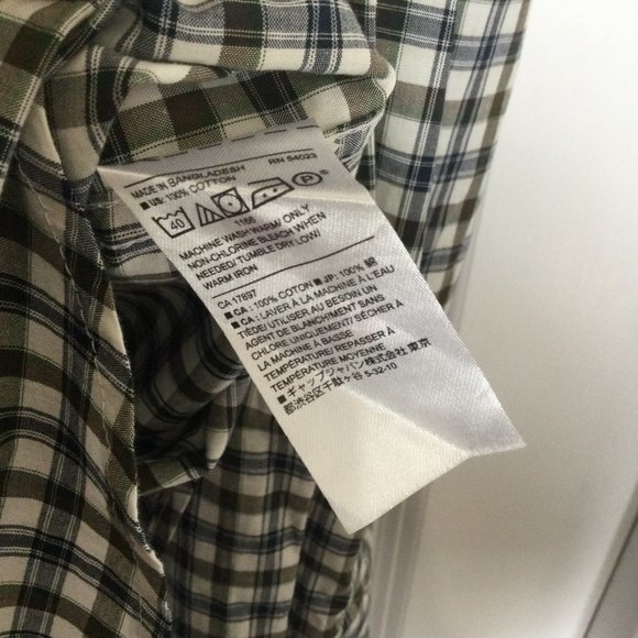 Banana Republic Size Large Checkerd Shirt EUC - Picture 3 of 4